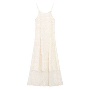 Robe longue en dentelle pour femme, style estival, haut <span class=keywords><strong>de</strong></span> gamme, broderie élégante, idéale pour les vacances à la plage - Product Image 6