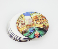 Sous-verres rectangulaires personnalisés en liège et MDF foncé imprimés UV, avec boîte, vente en gros pour l'Europe