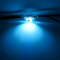 Projecteur LED extérieur 12V 0.96W 30mm avec contrôle par application, IP67, RVBW, couleurs changeantes, pour aménagement paysager et Noël, garantie 2 ans