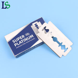 プロの男性手動シェーバーかみそりの刃ステンレス鋼理髪店サロン安全フェイシャルヘアシェービングダブルエッジブレード - Product Image 5