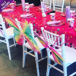 Chaises Tiffany pour enfants en résine plastique blanche empilables de style chinois pour les événements - Product Image 1