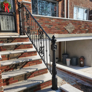 Barandilla <span class=keywords><strong>de</strong></span> porche <span class=keywords><strong>de</strong></span> hierro forjado a prueba <span class=keywords><strong>de</strong></span> herrumbre <span class=keywords><strong>exterior</strong></span> para puerta delantera, barandillas <span class=keywords><strong>de</strong></span> escalera <span class=keywords><strong>de</strong></span> <span class=keywords><strong>entrada</strong></span>, barandillas <span class=keywords><strong>de</strong></span> valla <span class=keywords><strong>de</strong></span> hierro - Product Image 6