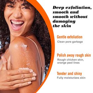 Roushun 1000ml Đu Đủ có mùi thơm Nano tẩy tế bào chết làm sạch sâu công thức loại bỏ mụn trứng cá ve chà Gel tắm cho cơ thể mịn màng - Product Image 4