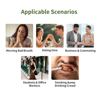 Spray buccal probiotique parfum citron vert sans alcool ni sucre, élimination instantanée de la mauvaise haleine, logo personnalisé OEM, vente en gros