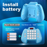 Console de jeu éducative portable personnalisée Whack-a-Mole avec boutons rapides, défi rythmique lumineux, jouet de décompression et de puzzle pour enfants