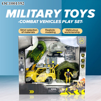 Nouveau modèle de simulation tente camion bateaux militaire homme ensemble de jeu jouets en plastique