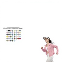 Kain Brokat Sutra Es Rajutan Kepadatan Tinggi N70/40 Anti UV Musim Panas UPF50+ 180g Nylon-spandex Stretch untuk Pakaian Olahraga