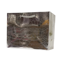Sac en papier gaufré brillant, 3d, 255G, pour cartes dorées et argentées, coloré, pour vêtements, shopping, pochette en papier spéciale