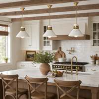 Meubles de cuisine modernes CBMmart en bois massif laqué et MDF pour appartement, avec évier, charnières, robinet et glissières de tiroir