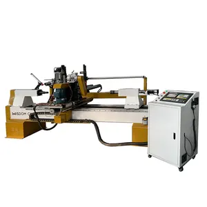 WS-L1530-4A Atc Multifunctional 4 Axis 3d Model Cnc Wood Lathe Milling Machine