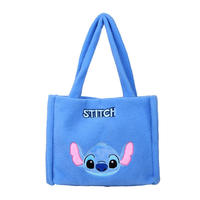 Nouveau sac à dos en peluche Stitch de dessin animé, sac d'école unisexe à double bandoulière pour adolescents et adultes, modèle tendance