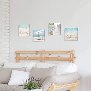 Decorazione nautica tela da parete arte spiaggia quadri <span class=keywords><strong>stampe</strong></span> <span class=keywords><strong>su</strong></span> <span class=keywords><strong>legno</strong></span> per decorazione da parete - Product Image 6