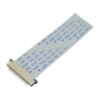 1.0mm pas 4-40 broches ZIF supérieur supérieur SMT FPC FFC connecteur plat Flex PCB Interface