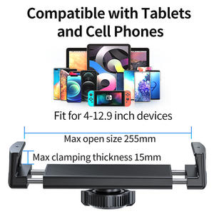 Soporte de ventosa doble para tableta, PC, navegación, vídeo, soporte para iPad, 4-12,9 pulgadas, teléfonos, tabletas, soporte para coche - Product Image 2