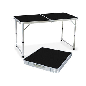 Mesa de Camping Plegable de 120 cm, Portátil, de Aluminio, Fácil de Instalar, Mesa de Playa Plegable de 1.2 m, Ligera, Ahorra Espacio - Product Image 1