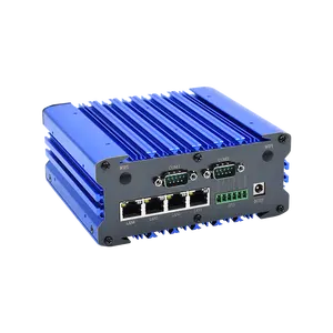 5G Fanless Industrial Mini Box Computer With Compact Size 4 LAN 2 COM For AI Visual Positioning Equipment Automation