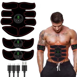 EMS腹部肌肉刺激器爽肤水腰腿手臂训练器USB充电家用瘦身减肥健身器材