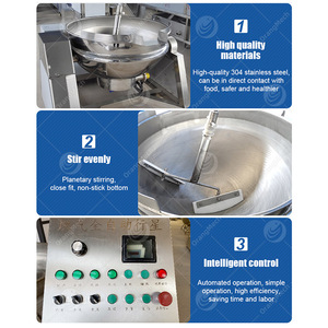 ORME-Máquina automática para cocinar caramelo, batidora para wok, olla para freír, olla eléctrica planetaria Biryani - Product Image 4