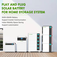 Système de stockage d'énergie solaire résidentiel avec batteries au lithium empilables, onduleur 5kW 10kW, capacités 10kWh 15kWh 20kWh 30kWh, stock UE Pologne