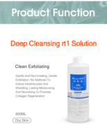 Solution de peeling pour le visage, hydratante, dermabrasion, hydrafacial, solution de peeling aquatique, nettoyage de la peau, 3 flacons