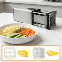 OEM Automatische RVS Fritesnijder voor Aardappel, Wortel, Ui, Komkommer, geschikt voor kleine cateringbedrijven