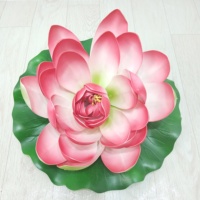 Simulation de fleur de lotus artificielle décorative en plastique bon marché