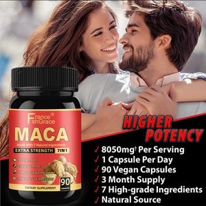 Nuevo Suplemento de Maca para Mejorar el Rendimiento y el Estado de Ánimo, Mejora la Circulación Sanguínea, 90 Cápsulas de Maca - Product Image 5