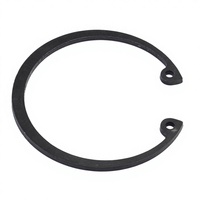 C-Type Shaft Circlip Bearing External Retaining Ring Steel Black Elastic Buckle 65Mn Manganese DIN Standard 12.9 Grade