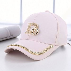 Casquette de baseball ajustable de haute qualité en gros avec logo en strass pour femmes - Product Image 2