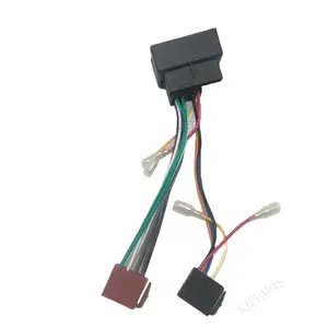 Auto Custom 16Pin ISO Adapter Wiring Harness Clarion Stereos Plugs Cable For BMWs Car Radio