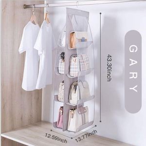 Sac de rangement suspendu multifonctionnel de qualité supérieure, anti-poussière et durable, avec 8 poches en PVC - Product Image 3