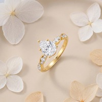 Bague de fiançailles en argent 925 en gros, coupe poire, DEF VVS, Moissanite, or massif 18 carats plaqué rhodium, haute qualité pour femme