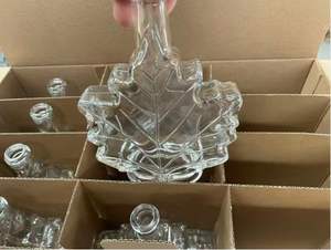 Bouteilles en verre en forme de feuille d'<span class=keywords><strong>érable</strong></span> pour sirop d'<span class=keywords><strong>érable</strong></span> et vin glacé, 70ml, 100ml, 250ml - Product Image 3
