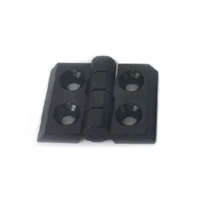 Bisagra de metal con conector de perfil de aluminio negro 2020/3030/4040 para bisagras de muebles