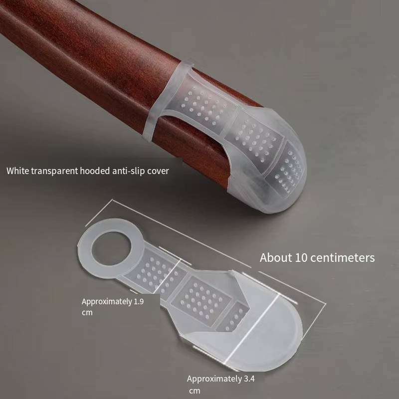 Couvercle antidérapant pour cintre de style pull transparent
