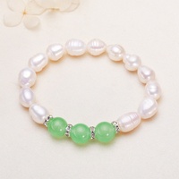 Bracelet élastique simple unisexe en perles d'eau douce Miuxi, blanc, qualité AAAAA/AAAA, bijoux de Chine, sans certificat, vente en gros
