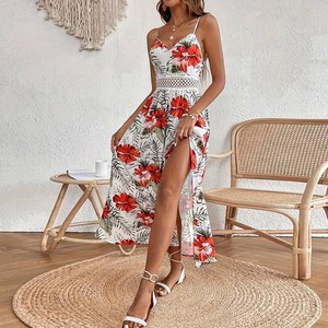 Vestido <span class=keywords><strong>de</strong></span> Playa con Estampado Floral y Abertura Lateral <span class=keywords><strong>de</strong></span> Encaje 442, <span class=keywords><strong>Ropa</strong></span> <span class=keywords><strong>de</strong></span> Talla Grande para Mujer, Alta Costura 5XL, Vestidos Sexys para Mujer, Casuales - Product Image 4