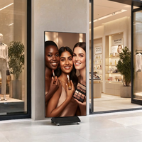 Pantalla LED Digital HD Plegable Ultraligera P1.53, Póster LED de Tres Pliegues y Doble Cara, 3840Hz, para Exhibiciones en Ferias Comerciales