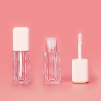 Récipients de brillant à lèvres recyclables OMI Tubes de brillant à lèvres de forme spéciale Tubes de brillant à lèvres transparents personnalisés écologiques Emballage d'huile à lèvres