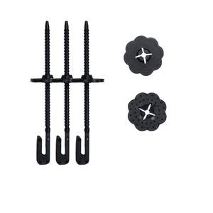Clip de fixation en nylon pour panneaux solaires - Noir, facile à installer - Product Image 1