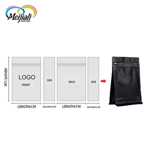 Qualité alimentaire multicolore taille de serrure de fermeture éclair sacs vanne pochette sac à <span class=keywords><strong>café</strong></span> à fond plat - Product Image 4