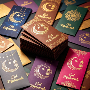 Sobre de Regalo Personalizado para Celebración del Eid, Sobre para Dinero, Diseño Sampul Raya - Product Image 6