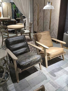 Sillón Reclinable Individual de Madera Maciza Nórdica, Silla de Salón, Dormitorio, Ocio, Diseño Japonés Moderno, Minimalista, Vintage - Product Image 6