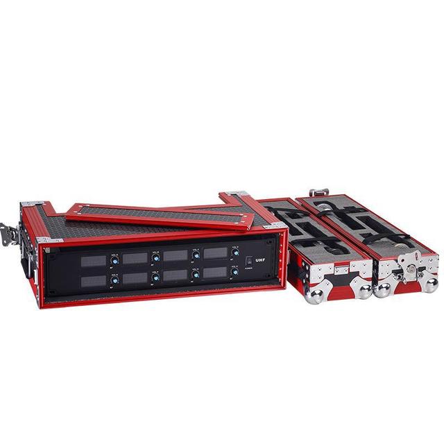 2U Microphone Flight case 5U Wireless Receiver Rack 3U Mic Box Aluminum Alloy 1U Chassis 6U Effects Rack Soccer-patterned