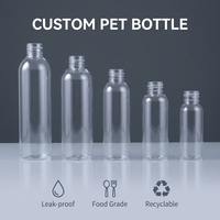 Kit de shampooing de voyage, flacons en plastique PET transparents de 30 ml à 500 ml, contenants anti-fuite pour échantillons, pour avion, hôtel, personnalisation des articles de toilette