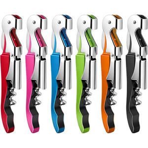 Sacacorchos Manual Multicolor para el Hogar y la Cocina, Abridor de Botellas de Vino de Acero Inoxidable, Sacacorchos Colorido para Bodas - Product Image 1