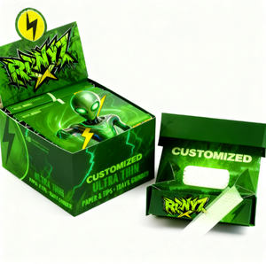 Instock Tùy Chỉnh Cán Giấy Kingsize Slim32 50 Tập Sách Không Tẩy Trắng Nâu Trắng Chậm Đốt Tùy Chỉnh Cán Giấy OEM Bán Buôn - Product Image 1