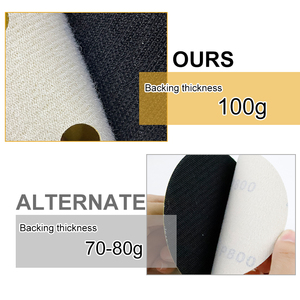 Производство наждачной бумаги P80 диск 5 дюймов 125 мм 8 отверстий крюк и петля Автомобильная шлифовальная бумага - Product Image 4