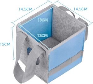 Accessoires Toniebox, panier de rangement pliable en tissu avec poignée pour figurines Tonie, bleu, 2 ans et plus, écologique - Product Image 2