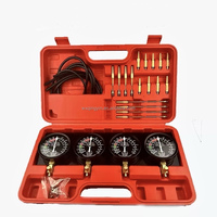 Nouveau Kit de Synchronisation de Carburateur à 4 Cylindres en Acier Inoxydable pour Moto avec Jauge et Raccords – Outil d'Équilibrage de Carburant